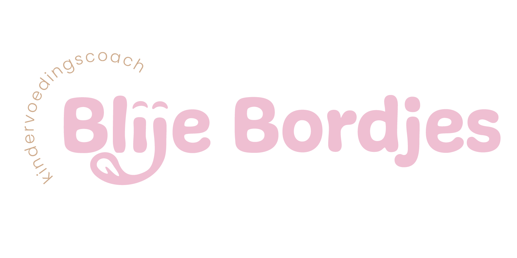 BlijeBordjes logo in roze tinten